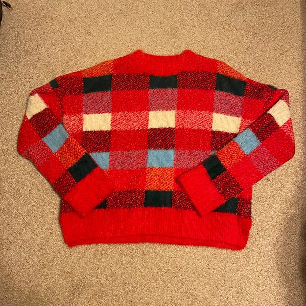 Plaid sweater